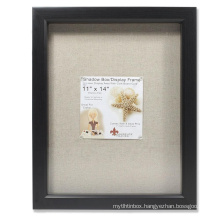 Linen Inner Display Board Back picture wooden Frame Perfect to Display Memorabilia Pins Ticket Photos 3D MDF Shadow Box